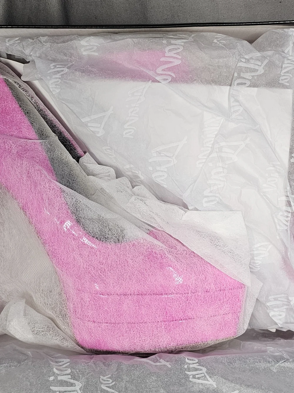 Liliana Hot Pink Patent Platform Stilettos